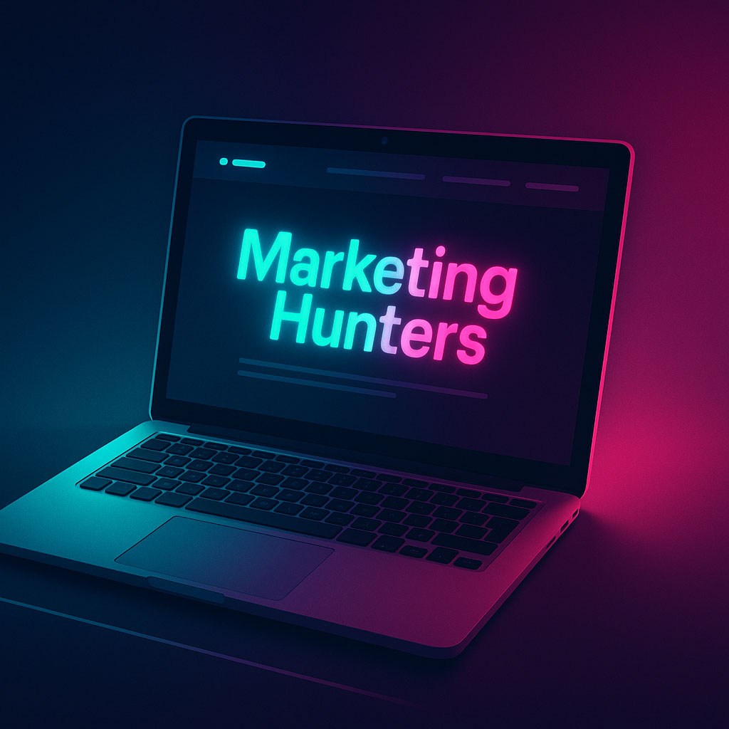 Website op Maat - Laptop met Logo en Glow-1